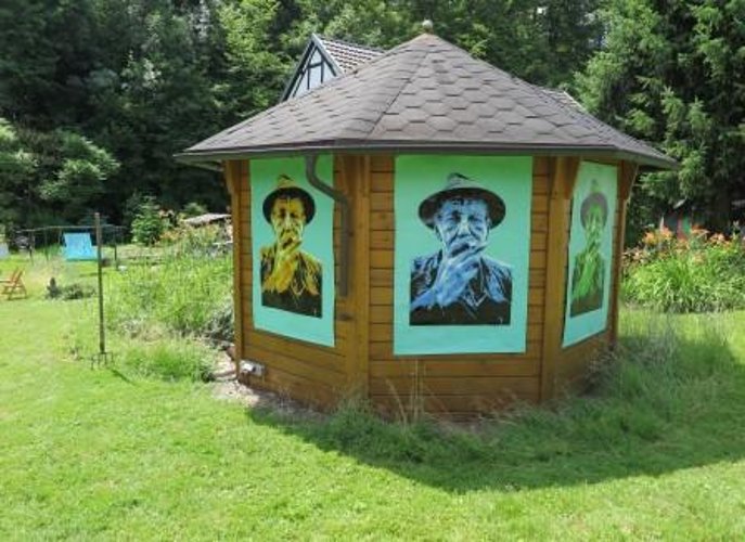 Am Gartenhäuschen - Street Art von Paul Samrotzki. (Foto: Gemeinde Wachtberg/mm)