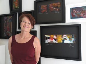 Beate Meffert-Schmengler in ihrem „Raum 14 an Werkstatt 14“. (Foto: Gemeinde Wachtberg/mm)