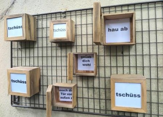 Monika Clever: „Tschüss“-Kästchen. (Gemeinde Wachtberg/mm)