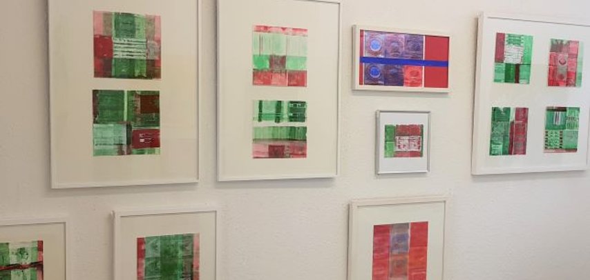Atelier 18/80: Kunst von Beatrix Mursch. (Foto: Gemeinde Wachtberg/mf)