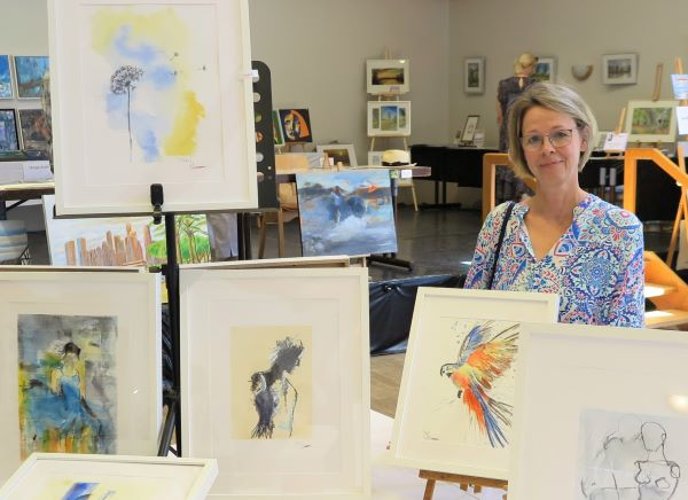 Kunstvielfalt von Michaela Holthausen. (Foto: Gemeinde Wachtberg/mm)