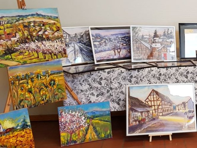 Kunstvielfalt von Olga Welter. (Foto: Gemeinde Wachtberg/mm)