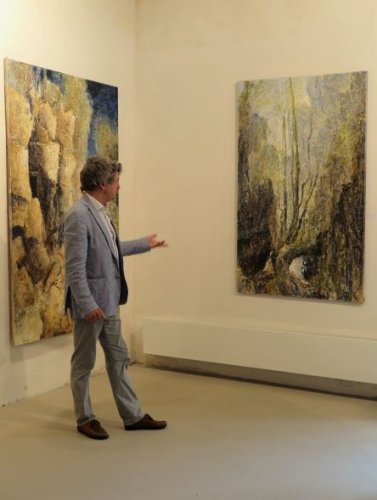 Michael Franke erklärte sehr anschaulich seine Bilder. (Foto: Gemeinde Wachtberg/mm)