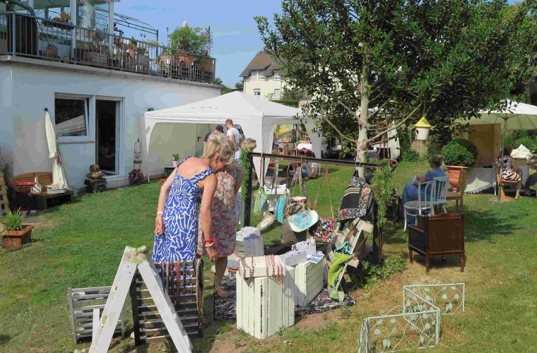 Blick in den Garten von Claudia Schüller. (Foto: Gemeinde Wachtberg/mm)