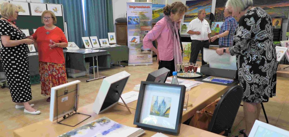 Kunstkreis-Ausstellung im Pössemer Treff in Werthhoven. (Foto: Gemeinde Wachtberg/mm)