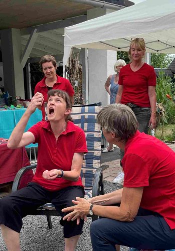Impro-Theatereinlage von „Les Bon(n)mots“. (Foto: Bianca Hüllen)