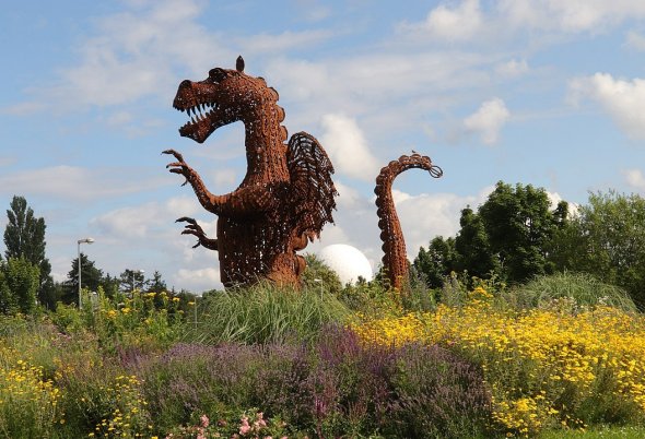 Drache Godart (Foto: Tanja Beilfuß) Drache Godart