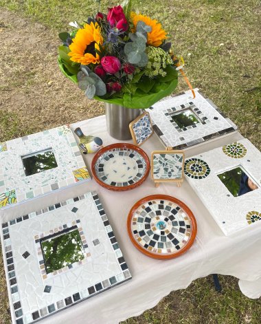 Mosaikarbeiten von Susanne Feldes