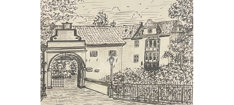 Burg Odenhausen (Federzeichnung) von Dietmar Waloßek Burg Odenhausen (Federzeichnung) von Dietmar Waloßek