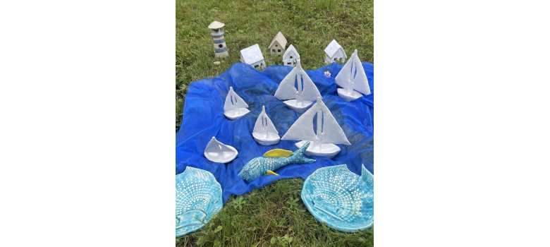 Kleine Segelflotte von Sylvia Herz