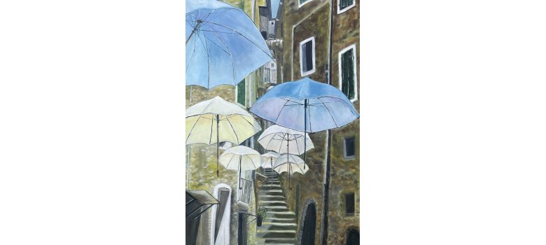 Bild mit dem Titel „Dolceacqua“ von Gisela von den Driesch Bild mit dem Titel „Dolceacqua“ von Gisela von den Driesch