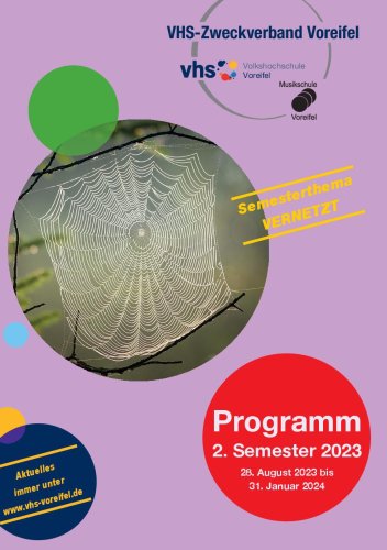 VHS-Programm 2. Halbjahr 2023 (Titelseite)